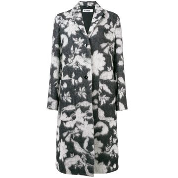 floral pattern coat