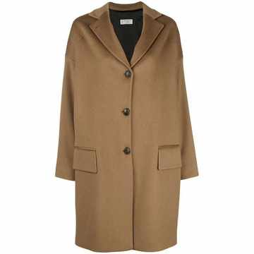 oversized single-breasted coat