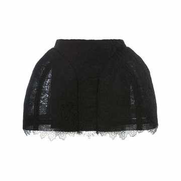 lace detail short skirt