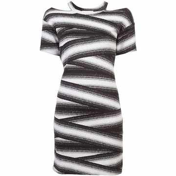 bandage stripe dress