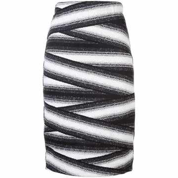 bandage stripe skirt