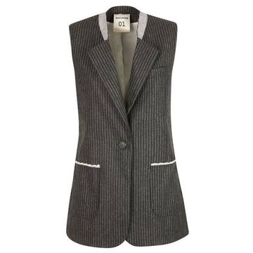 Semicouture Striped Vest