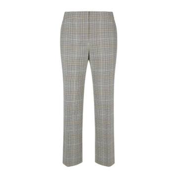 Leena Houndstooth Check Cropped Trousers