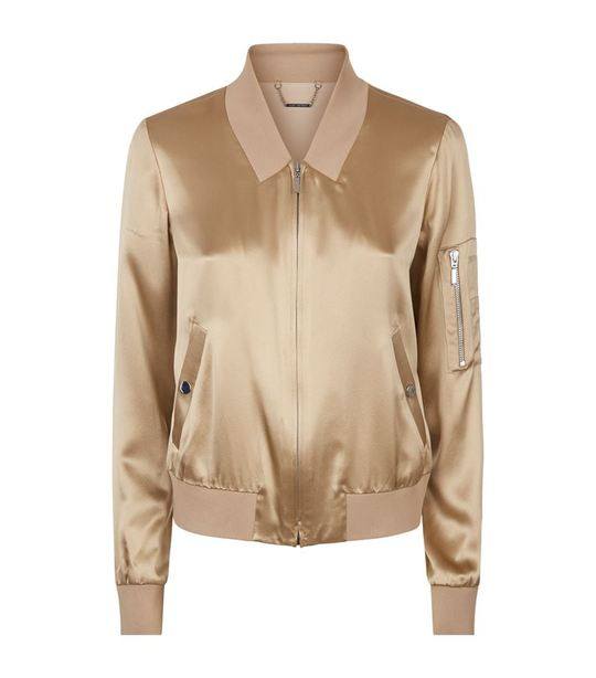 Brandy Silk Bomber Jacket展示图