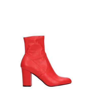 Steve Madden Actual Red Faux Leather Bootie