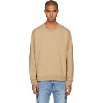 Beige Crystal Crewneck Sweatshirt