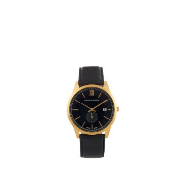 Saxon gold-plated and leather watch Saxon gold-plated and leather watch