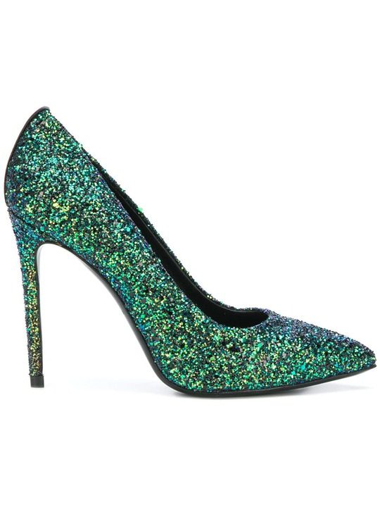 high heel glitter pumps展示图