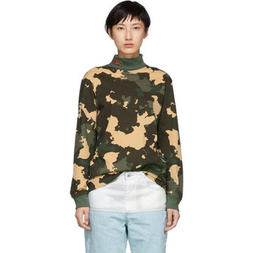 Green Camouflage WWB Turtleneck