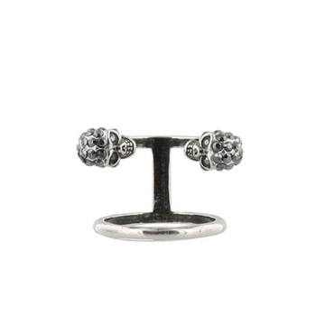 Alexander Mcqueen Double Skull Ring