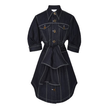 Priestly denim mini dress