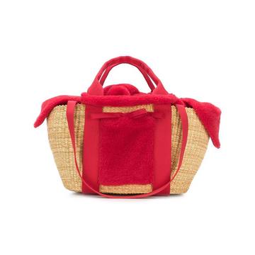 MUUN GESKSHENRERE NATURAL X RED/RED HDL X RED POUCH Leather/Fur/Exotic Skins->Leather