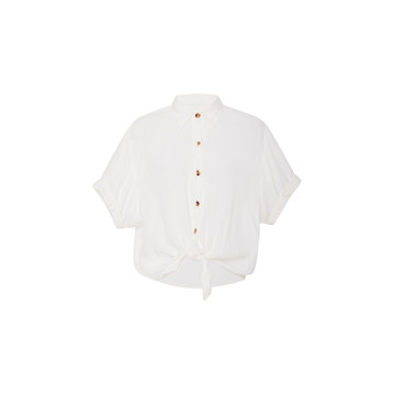 Rio Cropped Button Up Shirt