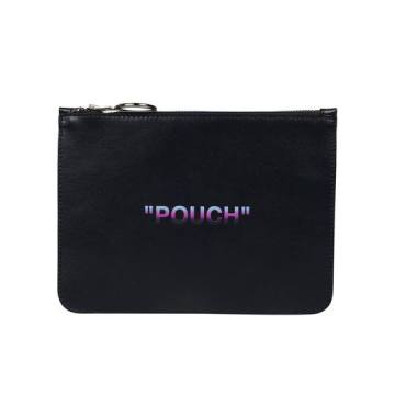 Off-white Printed Clutch