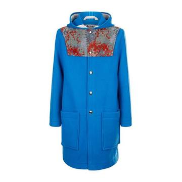 Jacquard Hooded Coat