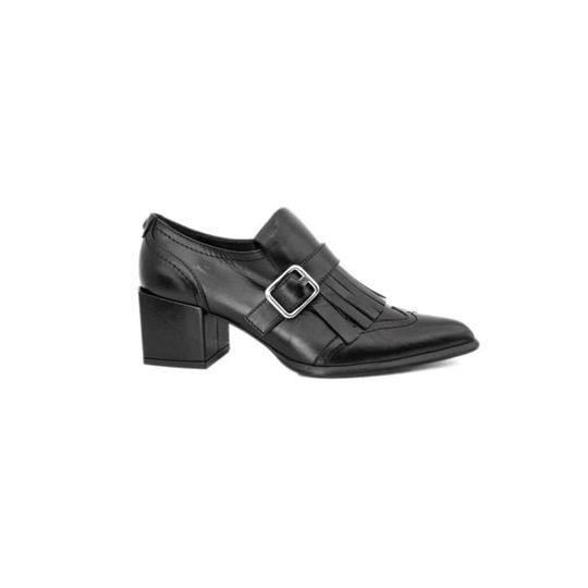 Daria Shoes In Black Leather.展示图