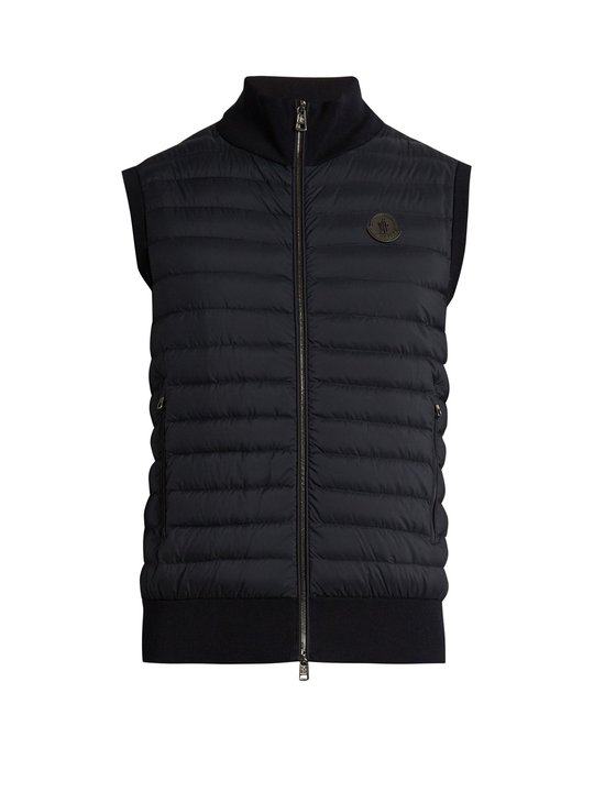 Maglia Tricot contrast-panel down gilet Maglia Tricot contrast-panel down gilet展示图