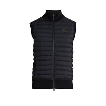 Maglia Tricot contrast-panel down gilet Maglia Tricot contrast-panel down gilet