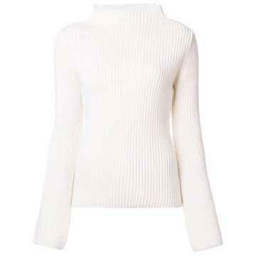 turtleneck ribbed jumper