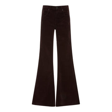 Chloe Corduroy Mid-Rise Flared Pants