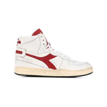 side logo high top sneakers