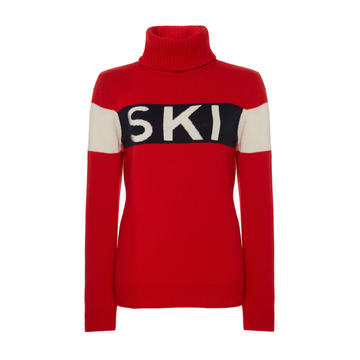 Ski Intarsia-Knit Wool Sweater