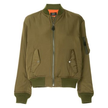 lace-up MA1 bomber jacket