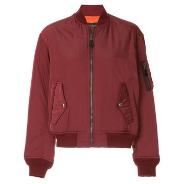 lace-up MA1 bomber jacket