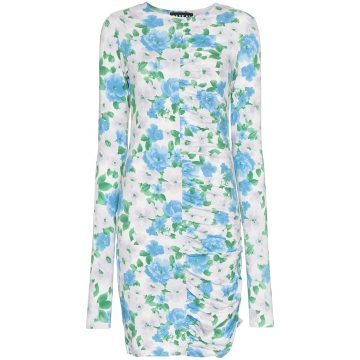 cocoon floral print dress
