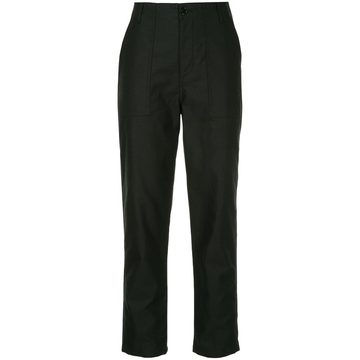 cropped slim-fit trousers