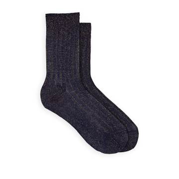 Cotton-Blend Mid-Calf Socks