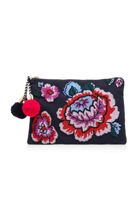 Soma Pouch with Floral Beading展示图