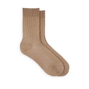 Cotton-Blend Mid-Calf Socks