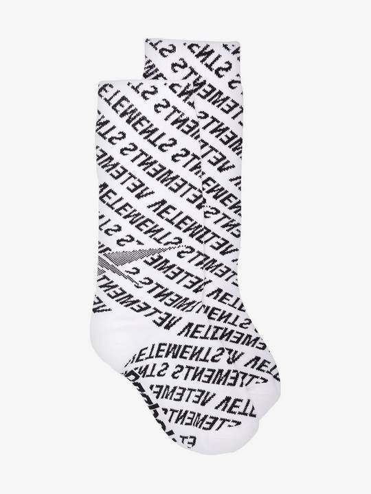 black and white monogram cotton socks展示图