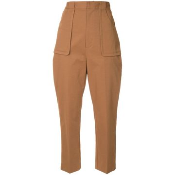 stretch slim fit trousers