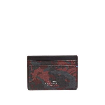 Burlington camouflage-print leather card holder