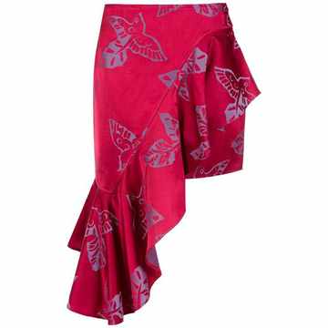 jacquard asymmetrical skirt