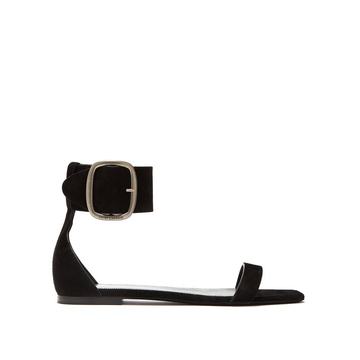 Loulou suede buckle sandals