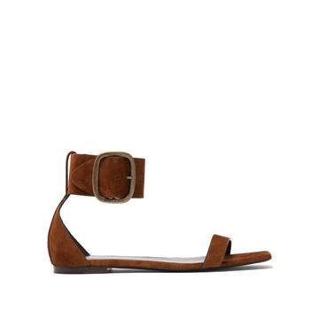 Loulou suede buckle sandals