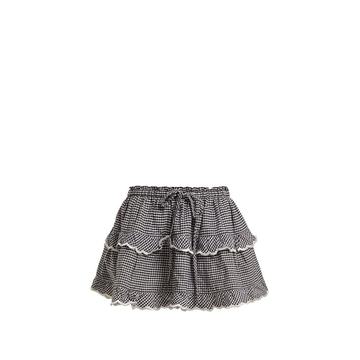 Gingham cotton skirt