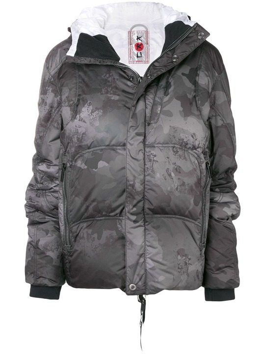 camouflage oversized puffer jacket展示图