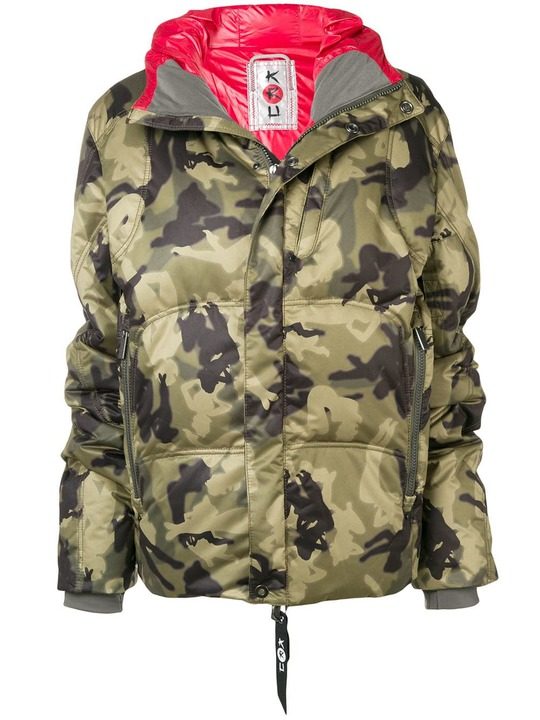 camouflage oversized puffer jacket展示图