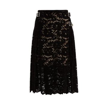 Lace midi skirt