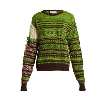 Moira Fair Isle-knit wool-blend sweater