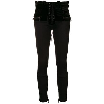 front fastened skinny jeans