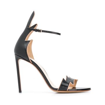 jagged strap sandals