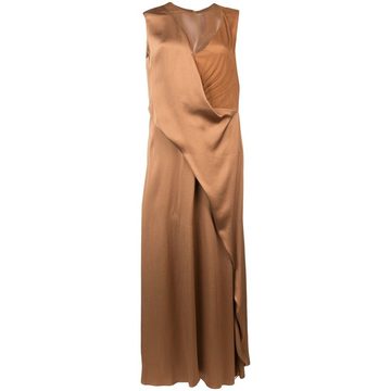 draped long dress