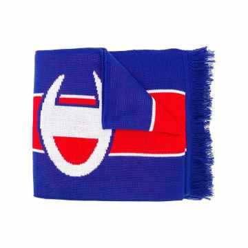 fringe logo scarf