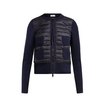 Wool and quilted shell jacket