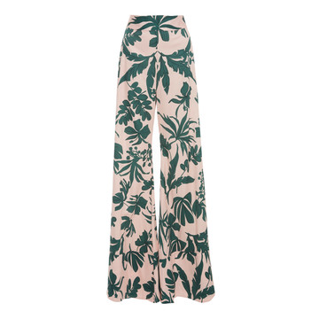 Dasha Floral Cotton Wide-Leg Pants